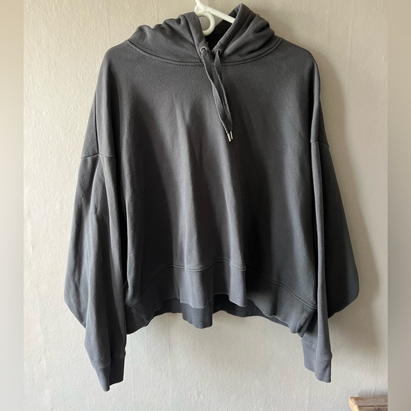 Calia by Carrie Underwood Grey Everyday Fleece Boxy Hoodie Size XXL - Picture 1 of 4